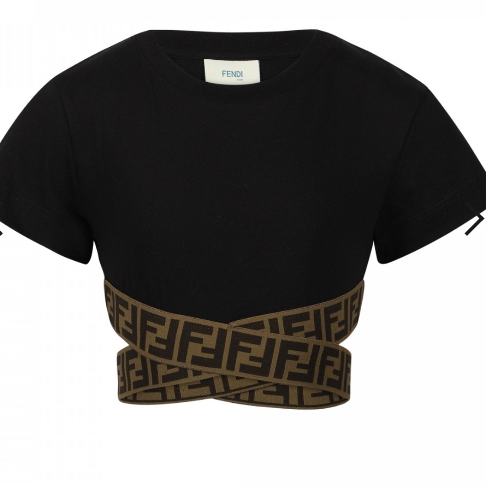 Fendi FF cross strap cross top teen size 14